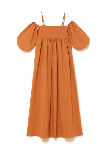 Orange Cold Shoulder Cotton Vestidos Dresses Summer