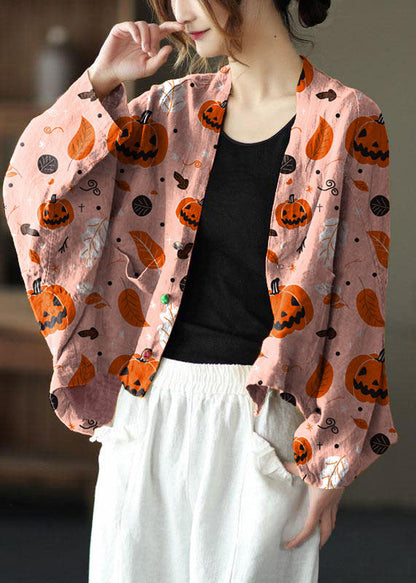Fine Yellow Bat Wing Sleeve Pockets Coat Short