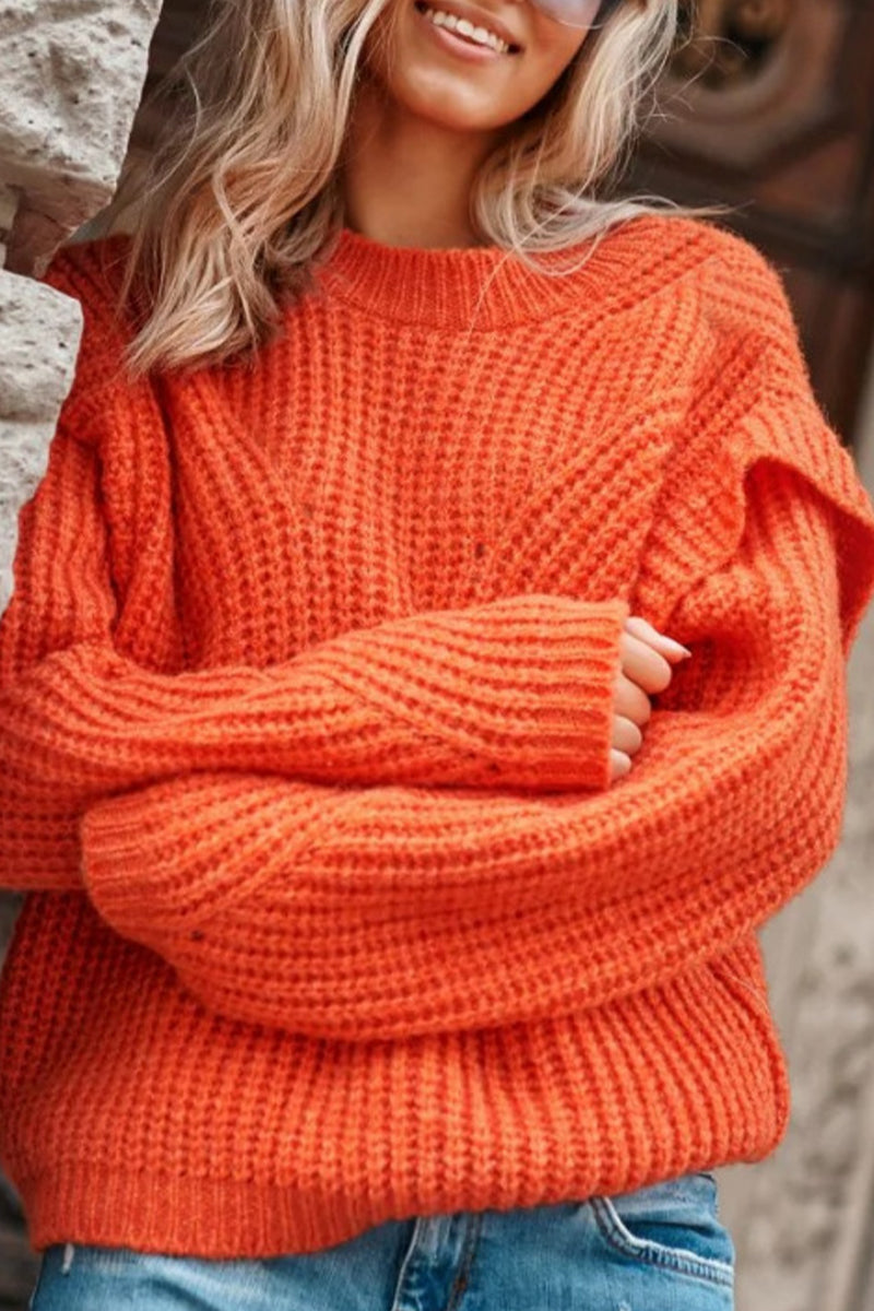 Sweet Patchwork O Neck Tops