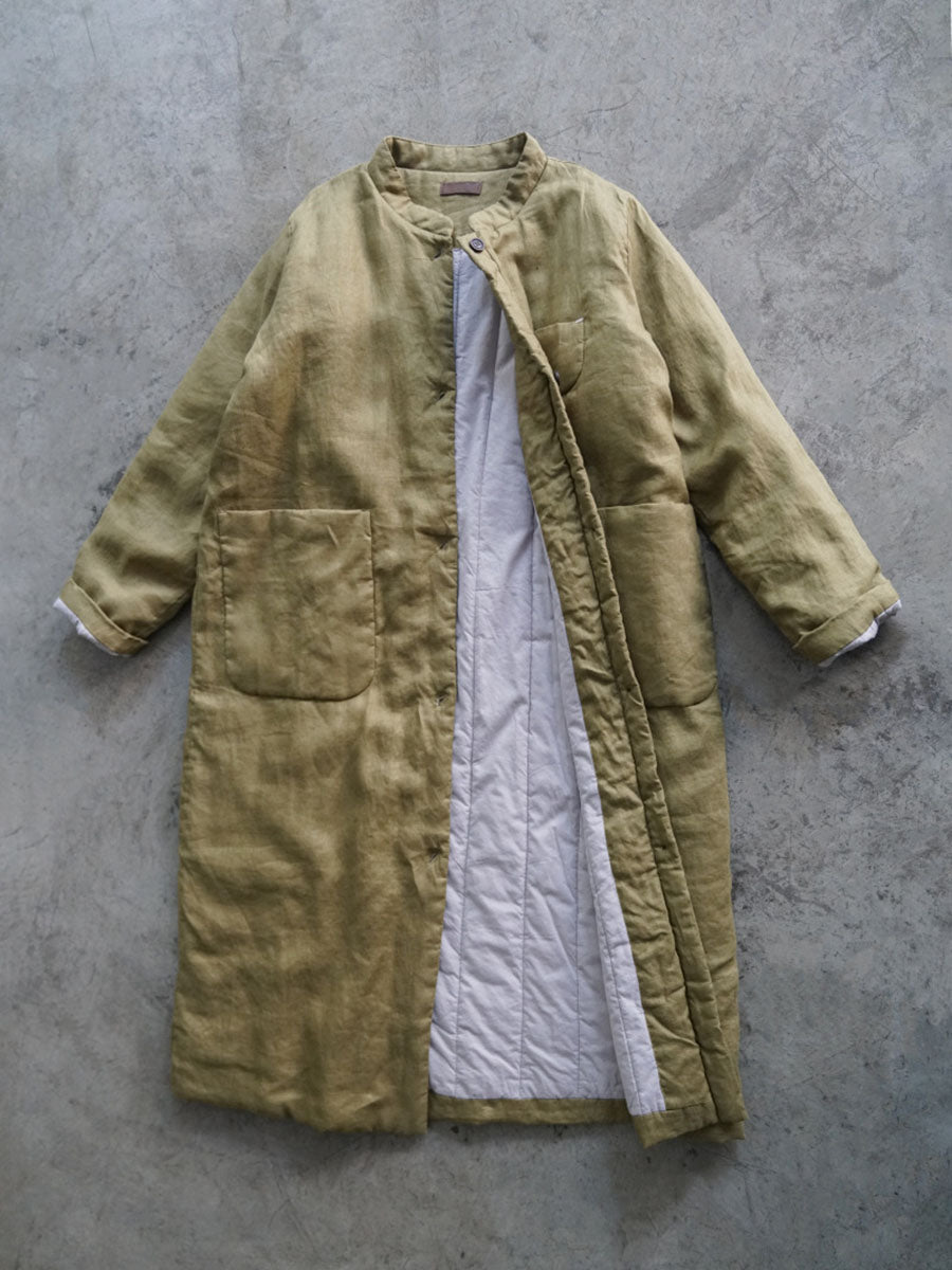 Winter Button Pocket Padded Coat