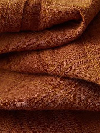 100% Linen Stand Collar Loose Shirt in One-size