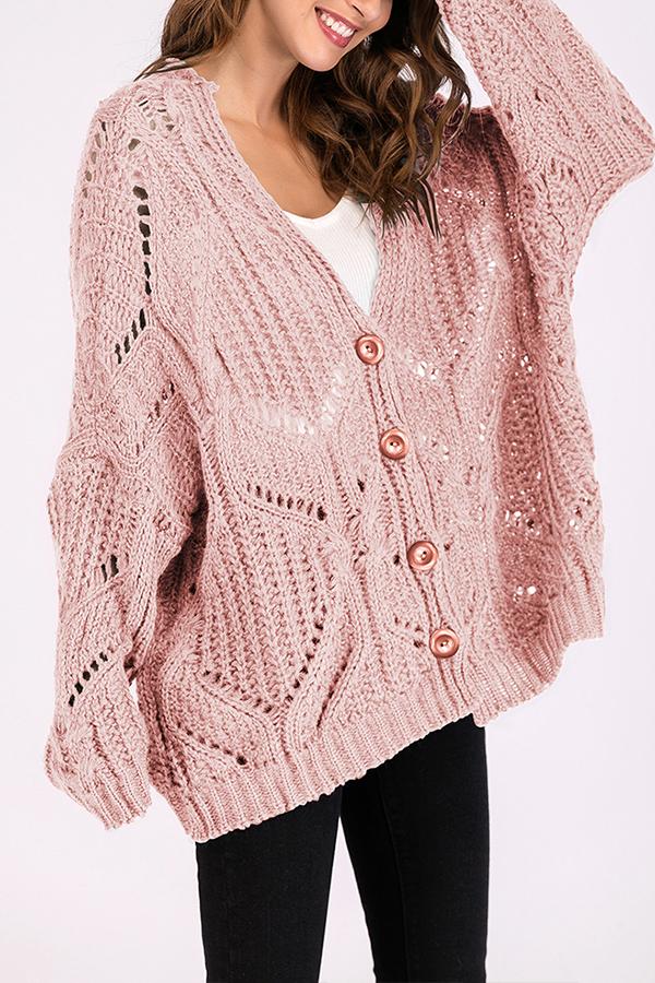 Color V Neck Sweater