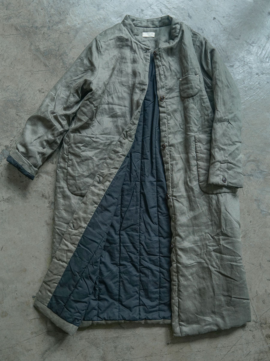 Winter Button Pocket Padded Coat