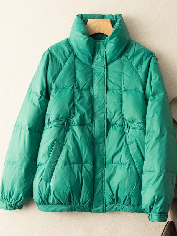 Lightweight and Loose Literary Short Version Down Jacket