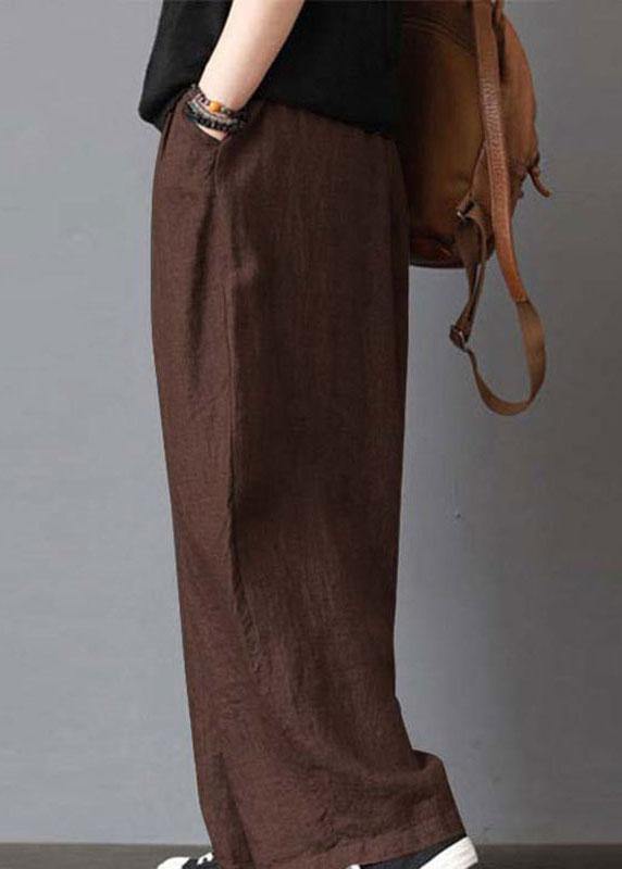 High Elastic Waist Loose Wide Leg Pants