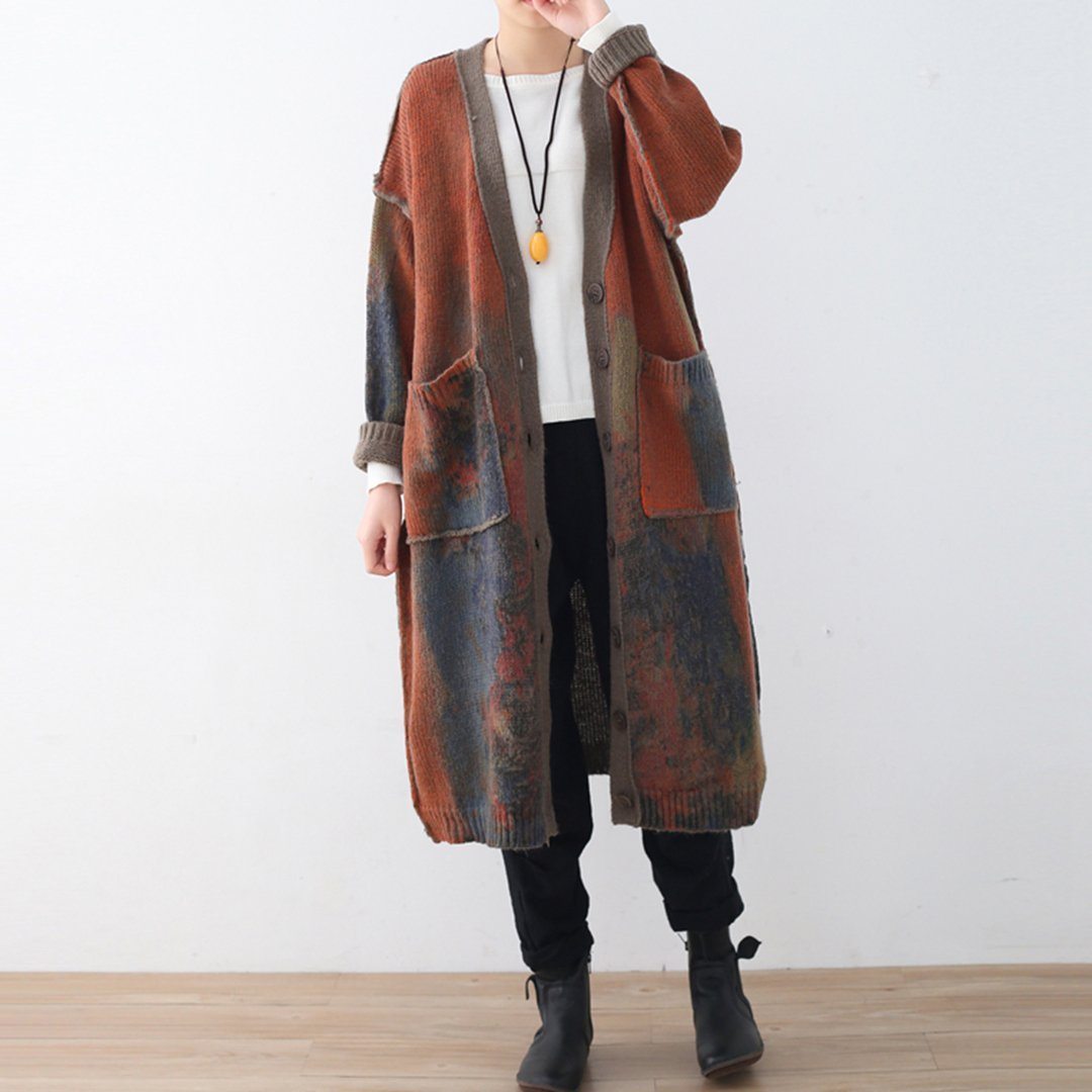 Cozy Loose Knitted Autumn Thick Sweater Cardigan Coat