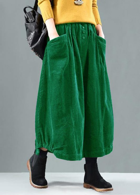 Elastic Waist Pockets Spring Wardrobes Tutorials Green Skirt