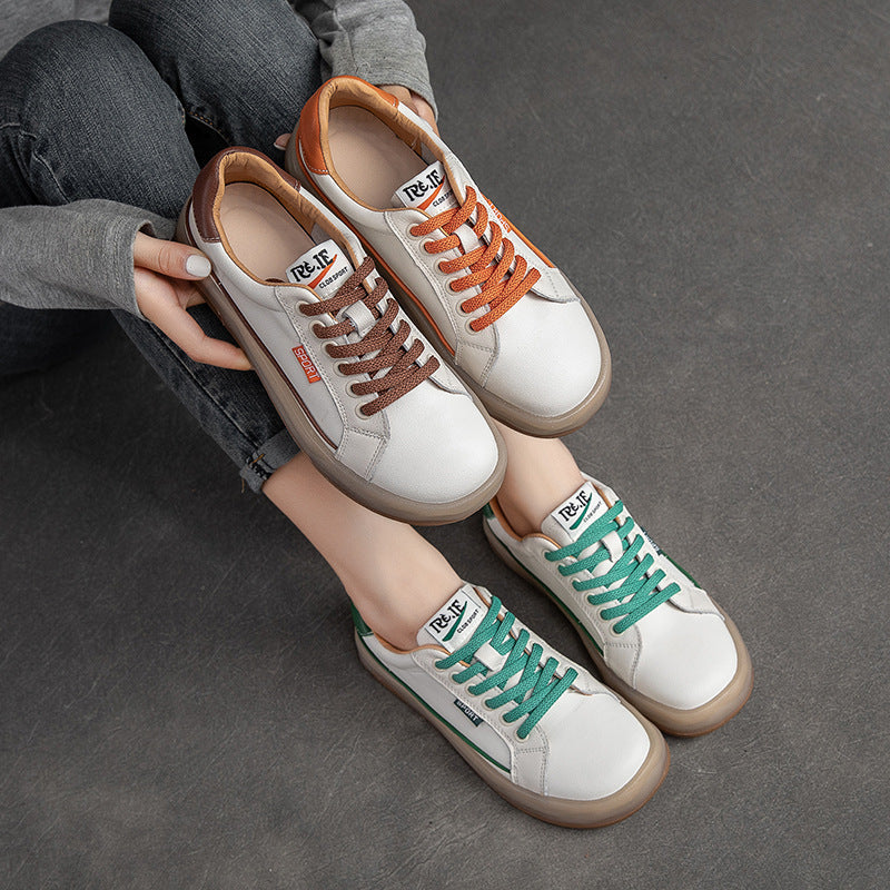 Summer Thin Leather Retro Shoes