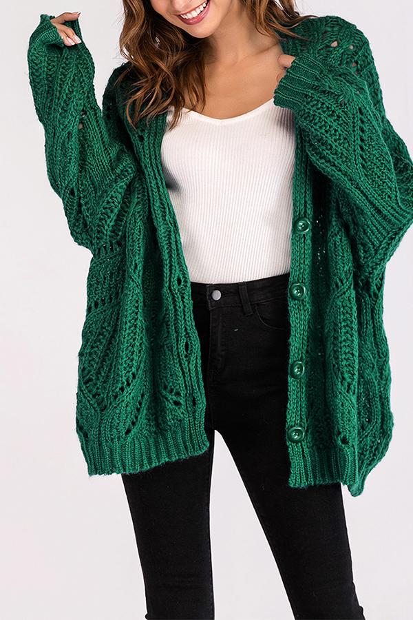 Color V Neck Sweater