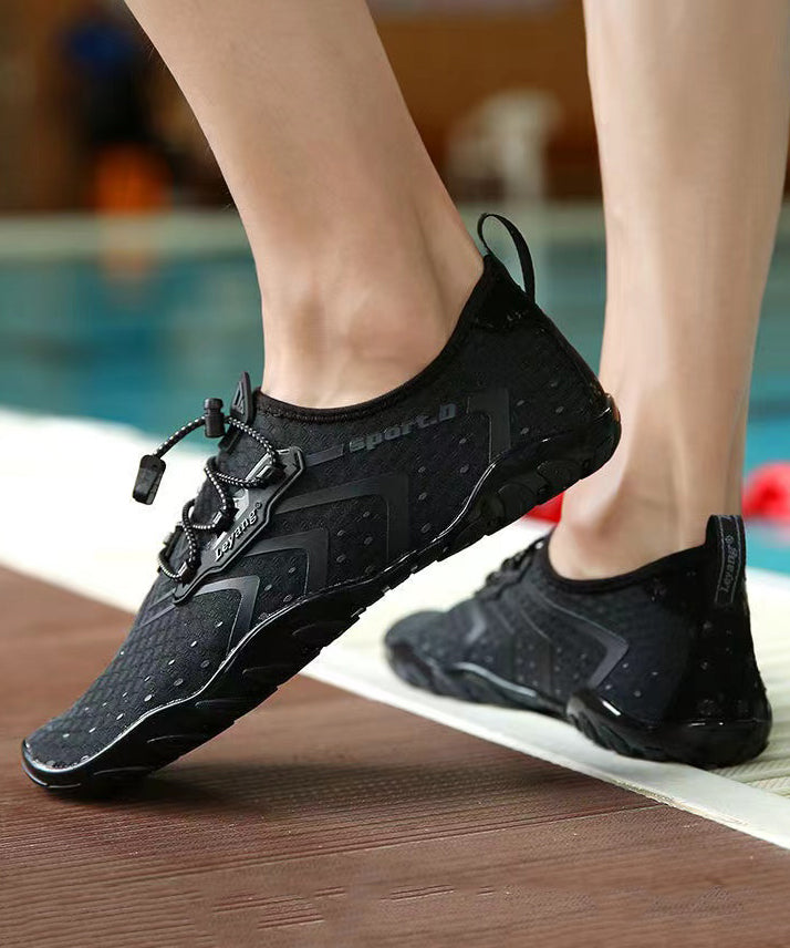 Cyan Soft Breathable Mesh Sport Flats Shoes