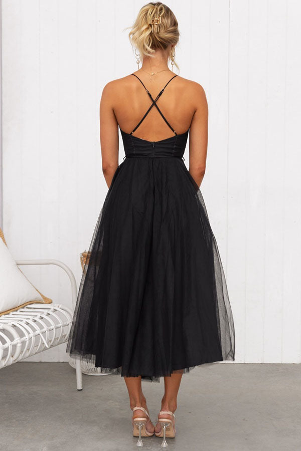 Pink Modern-day Princess Chiffon Suspenders Party Maxi Dress