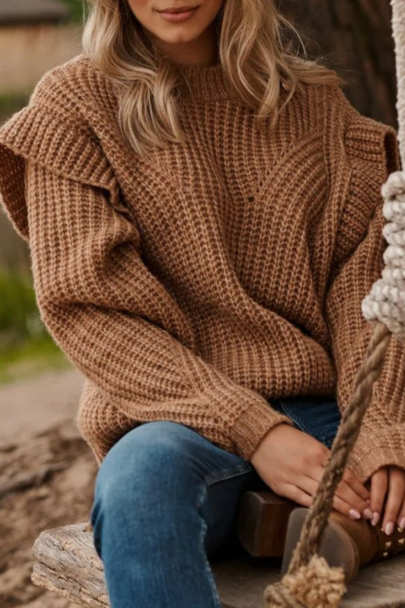 Sweet Patchwork O Neck Tops