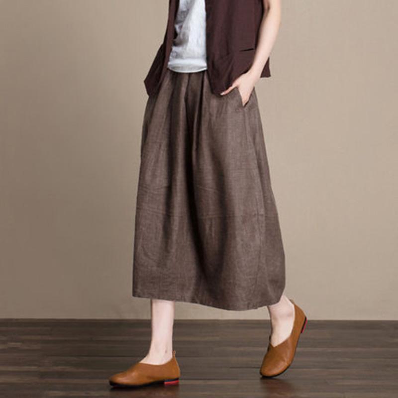 Cozy Linen Flower Skirt