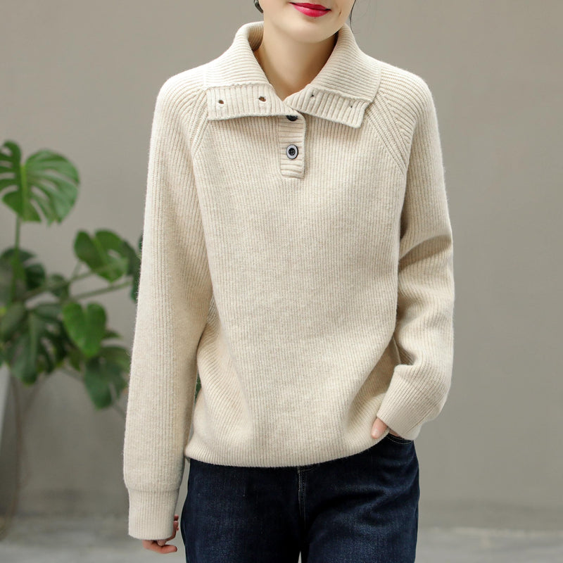 Winter Spring Loose Knitted Turtleneck Sweater