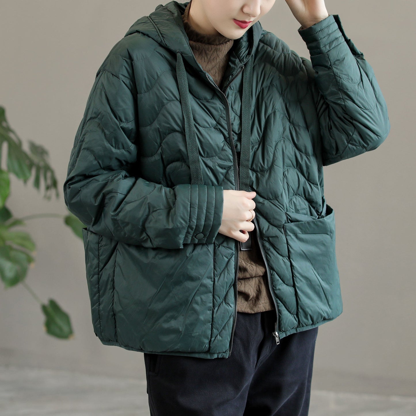 Winter Loose Hooded Down Coat