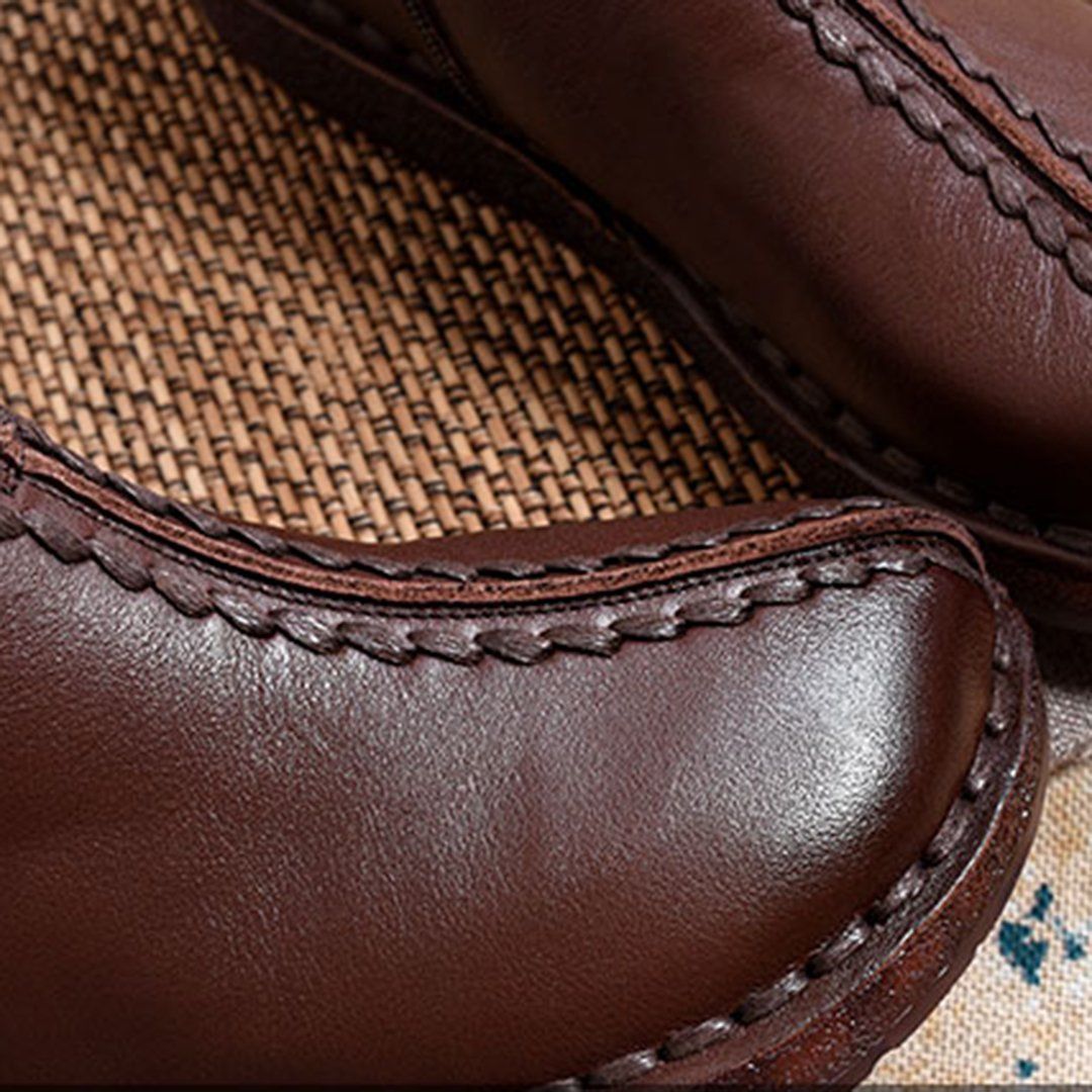 Leather Style Soft Ankle Boots ( Added Plush Styles)