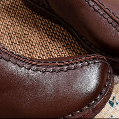 Leather Style Soft Ankle Boots ( Added Plush Styles)