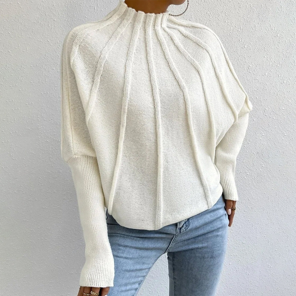 Sofia® | Warm knitted sweater with a high collar