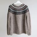 Vintage Knitted Jacquard Iceland Cozy Crew Neck Sweater elevenforest