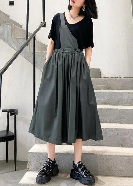 Summer Unilateral Strap Skirt Skirt + T-shirt Two-piece Suit