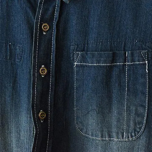 Fall Denim Dresses Long Patchwork Denim Shirt Dress Style