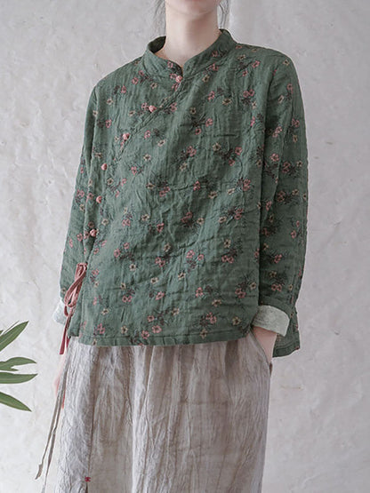 - 100% Cotton Retro Lace-up Sweatshirt