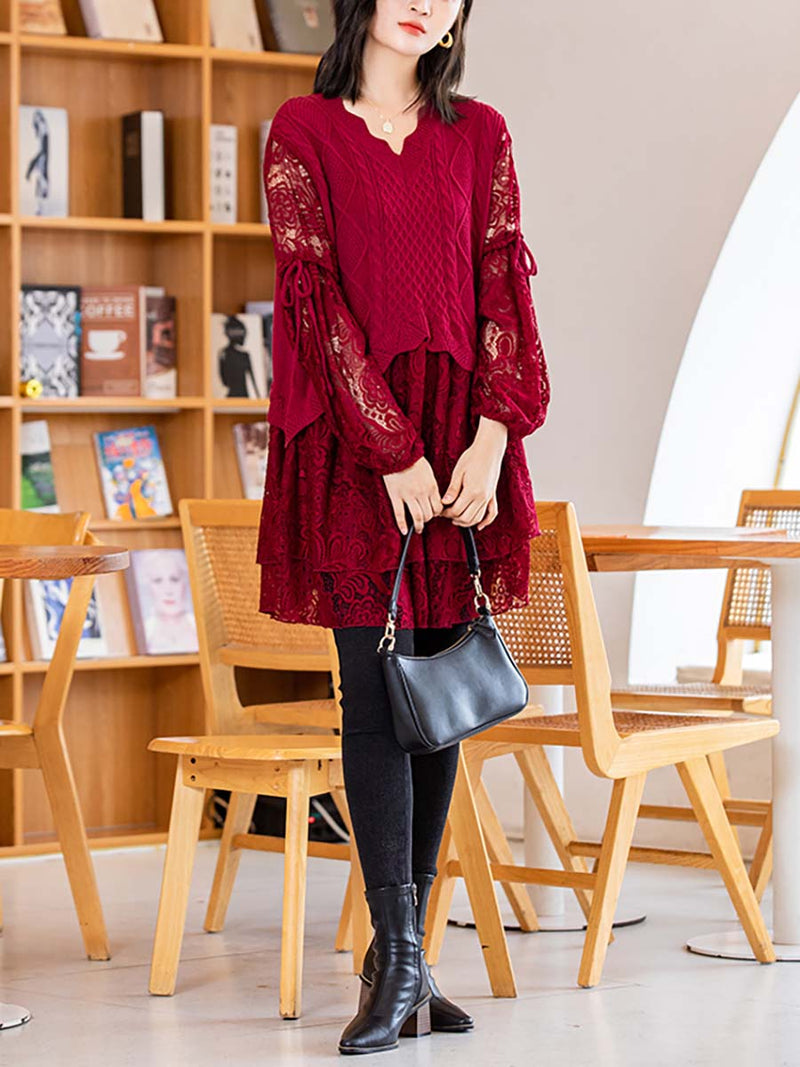 Knitted Lace Dress