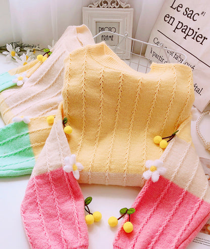 Flowers Long Sleeve Sweater 083