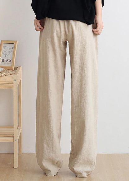 Nude Trousers New Spring and Summer Bloomers Linen High Waist Carrot Pants