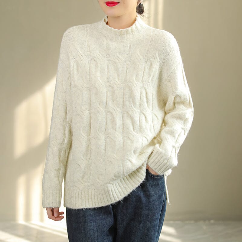 Autumn Winter Loose Knitted Sweater