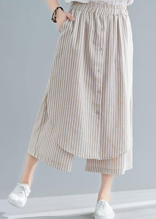 Nude Summer Cotton Pants Loose Pants Skirts
