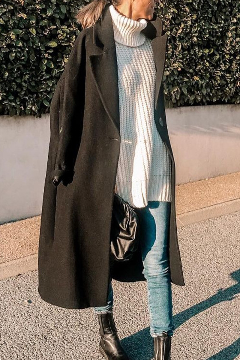 Turndown Collar Sleeveless Sweater