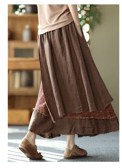 Heavy Industry Irregular Print Skirt