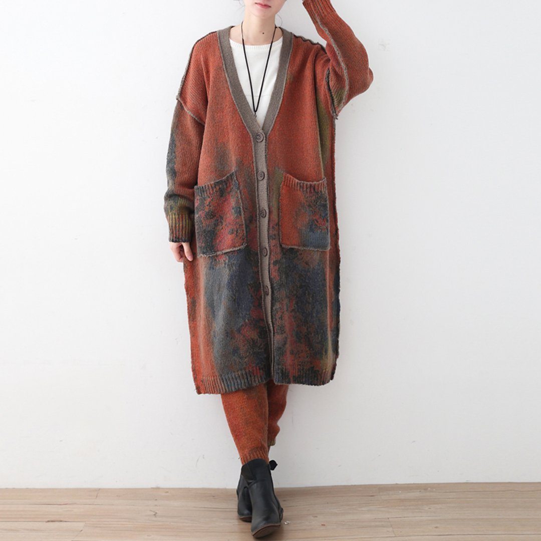 Cozy Loose Knitted Autumn Thick Sweater Cardigan Coat