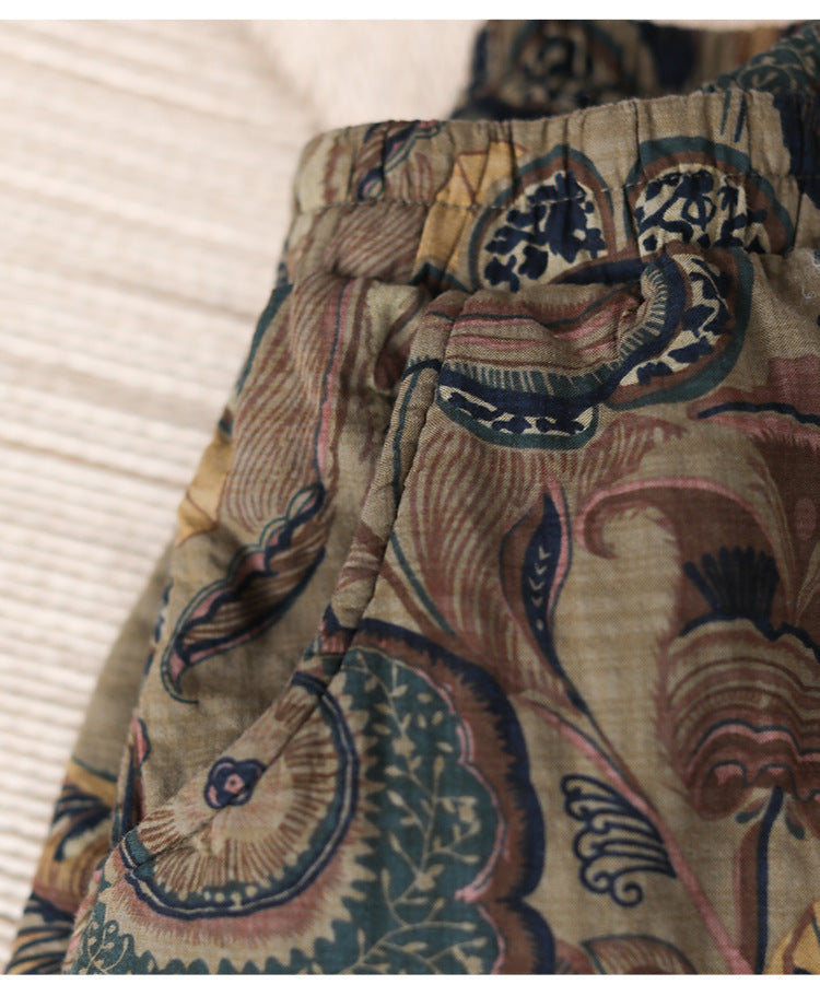 Patchwork Large Thermal A-line Skirt