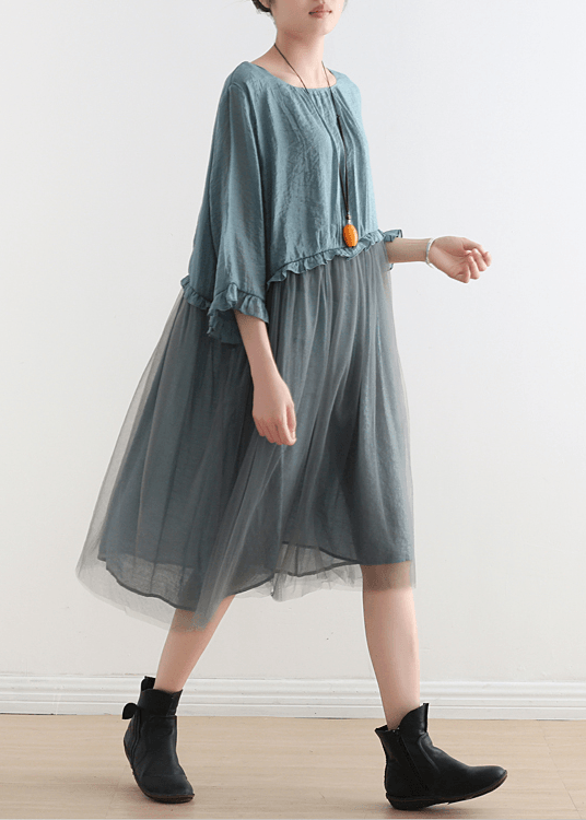Black Tull Maxi Dresses Patchwork Chiffon Summer Dresses-limited Stock