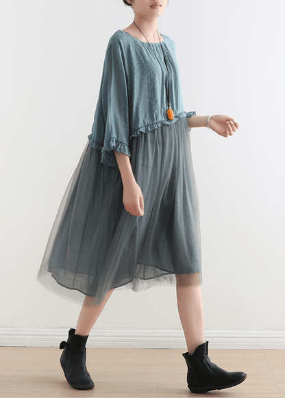 Black Tull Maxi Dresses Patchwork Chiffon Summer Dresses-limited Stock