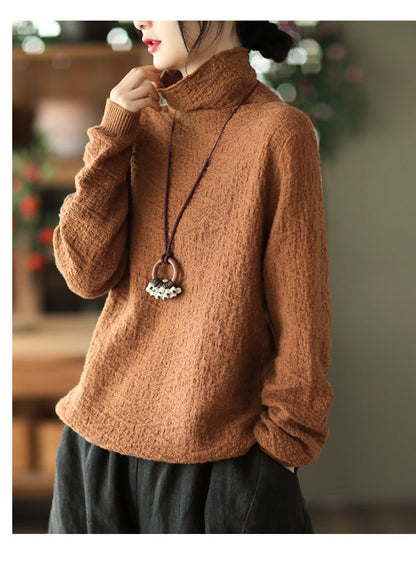 Jacquard Turtleneck Sweater