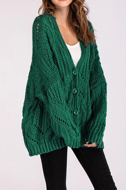 Color V Neck Sweater