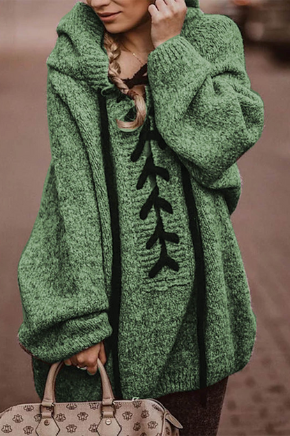 Warm Strapped Thick Knitted Sweater