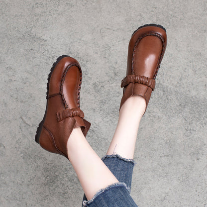 Autumn Retro Soft Leather Shoes