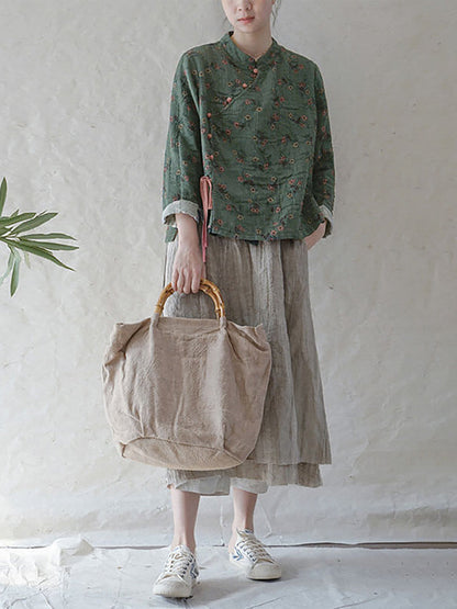 - 100% Cotton Retro Lace-up Sweatshirt
