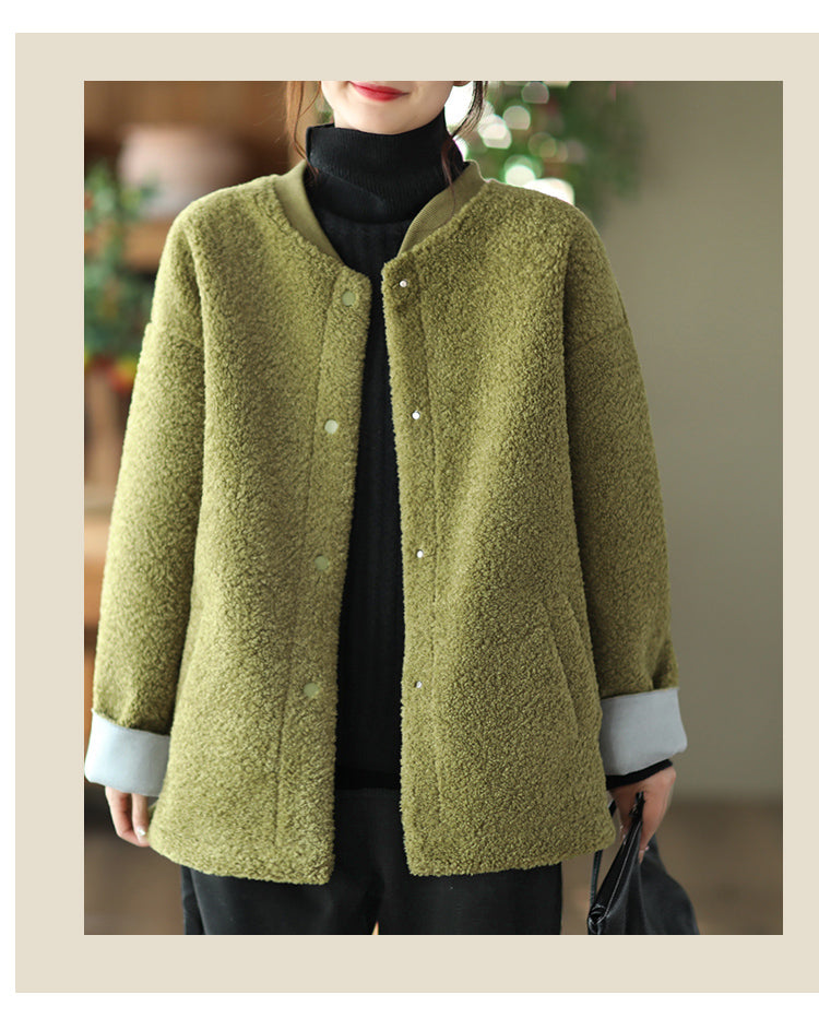 Retro Soft Lamb Wool Coat