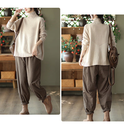 Retro Crochet Temperament Warm Sweater
