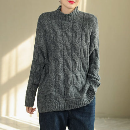 Autumn Winter Loose Knitted Sweater