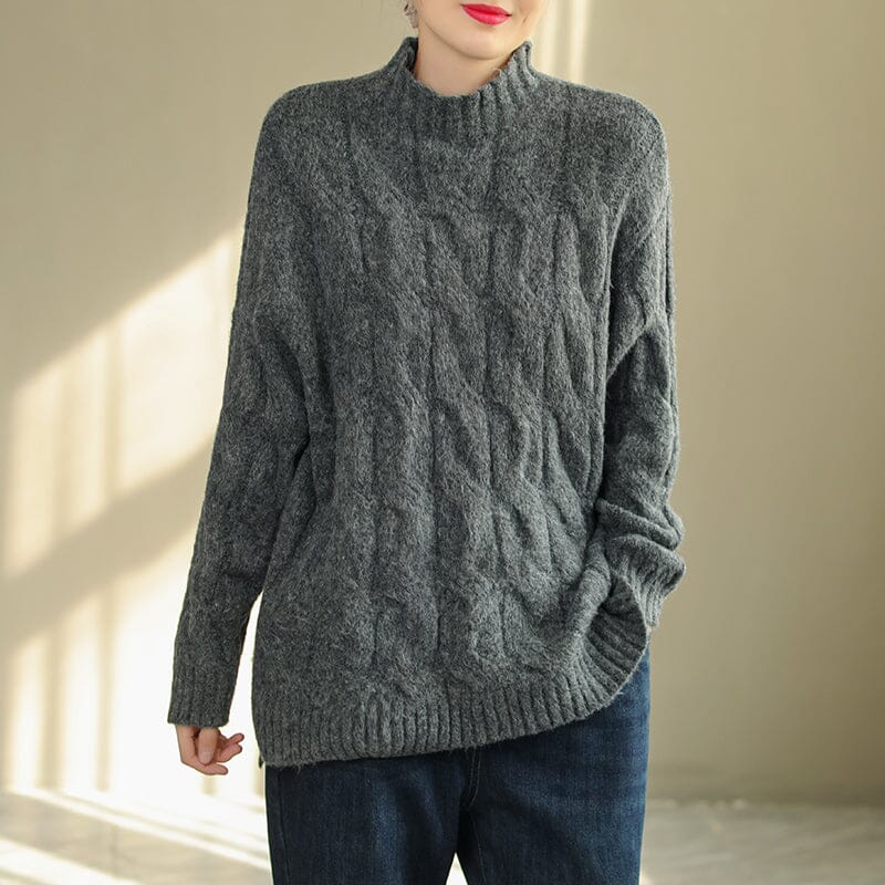 Autumn Winter Loose Knitted Sweater