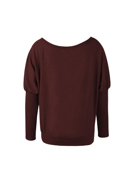 Color Drop Shoulder Sweater