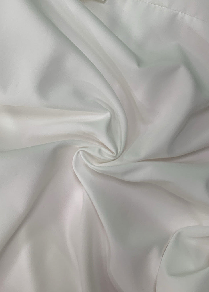 White Asymmetrical Cotton Long Dresses Long Sleeve