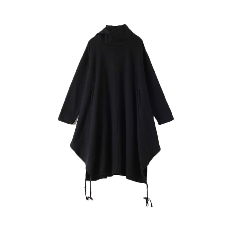 Retro Loose Autumn Winter Hooded Dress