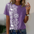 Women's Alzheimer's Disease Floral Print T-shirt